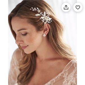 Wedding Hair Piece Bridal Clip Flower